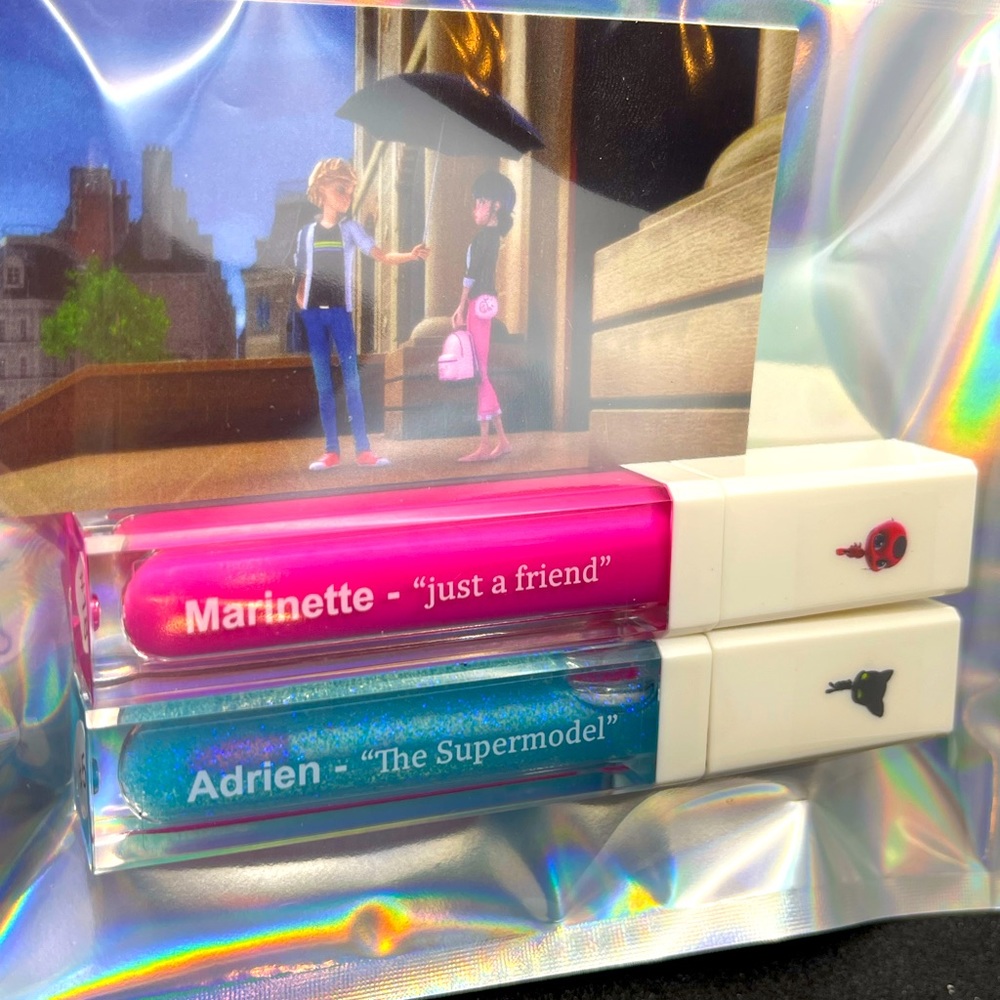 Miraculous Marinette & Adrien Lip gloss Set